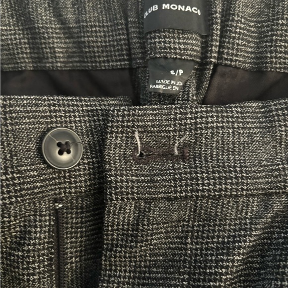Club Monaco Italian wool houndstooth joggers, Size S. Lightly worn - Picture 2 of 6